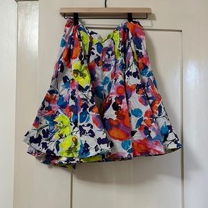 Alice and Olivia floral skirt